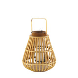 Small Slat Wood Lantern - Distinctive Merchandise