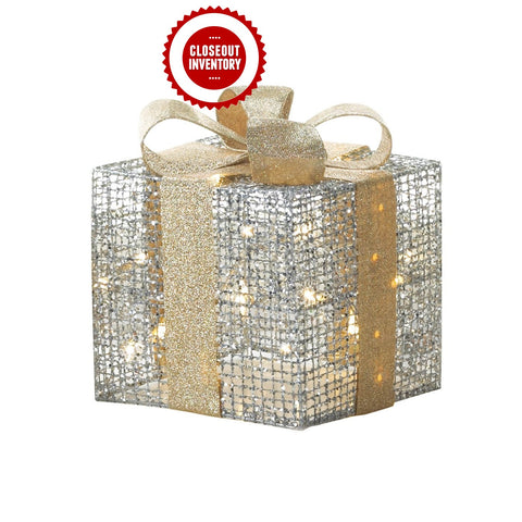 Large Light Up Gift Box Décor