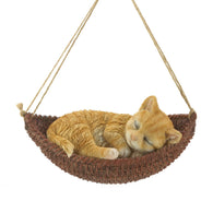 Napping Cat On Hammock Figurine - Distinctive Merchandise