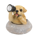 Puppy With Telescope Solar Light - Distinctive Merchandise