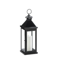 Medium Glossy Black Lantern - Distinctive Merchandise