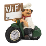 Chef W/ Wifi Sign And Clock - Distinctive Merchandise