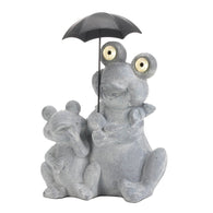 Frogs Under Umbrella Solar Decoration - Distinctive Merchandise