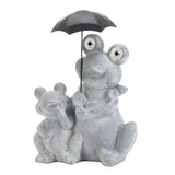 Frogs Under Umbrella Solar Decoration - Distinctive Merchandise