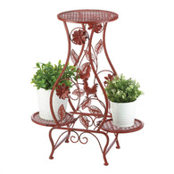 Red Rooster Hourglass Triple Plant Stand - Distinctive Merchandise