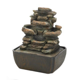 Tiered Rock Formation Tabletop Fountain - Distinctive Merchandise