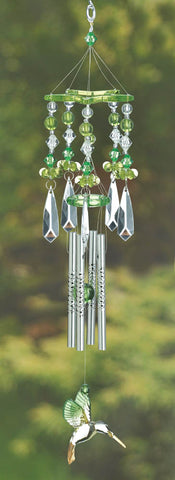 Green Hummingbird Chimes - Distinctive Merchandise