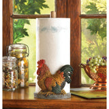 Country Rooster Paper Towel Holder - Distinctive Merchandise