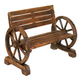 Wagon Wheel Bench - Distinctive Merchandise