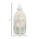 White Lattice Lantern - Distinctive Merchandise
