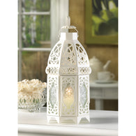 White Lattice Lantern - Distinctive Merchandise