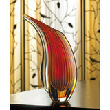 Crimson Sunset Art Glass Vase - Distinctive Merchandise