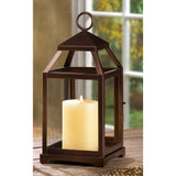 Bronze Contemporary Candle Lantern - Distinctive Merchandise