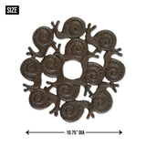 Snail Design Cast Iron Stepping Stone