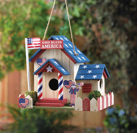 Patriotic Birdhouse - Distinctive Merchandise