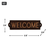 Welcome Cast Iron Sign