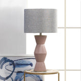 Gable Pink Ridges Table Lamp