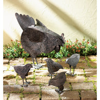 Hen With Chicks Sculpture - Distinctive Merchandise