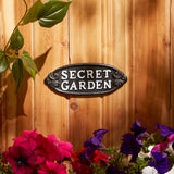 Secret Garden Cast Iron Sign