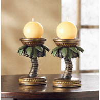 Coconut Tree Candleholders - Distinctive Merchandise
