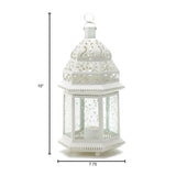 Large White Moroccan Lantern - Distinctive Merchandise