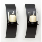 Mod-Art Candle Sconce Duo - Distinctive Merchandise