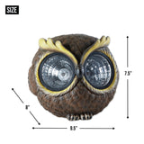 Large Solar Owl Figurine