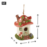 Mushroom Cottage Birdhouse
