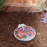 Bejeweled Ladybug Stepping Stone