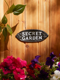 Secret Garden Cast Iron Sign