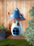 Blue Mushroom Birdhouse