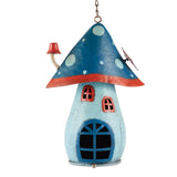 Blue Mushroom Birdhouse