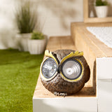 Large Solar Owl Figurine