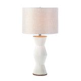 Gable White Ridges Table Lamp