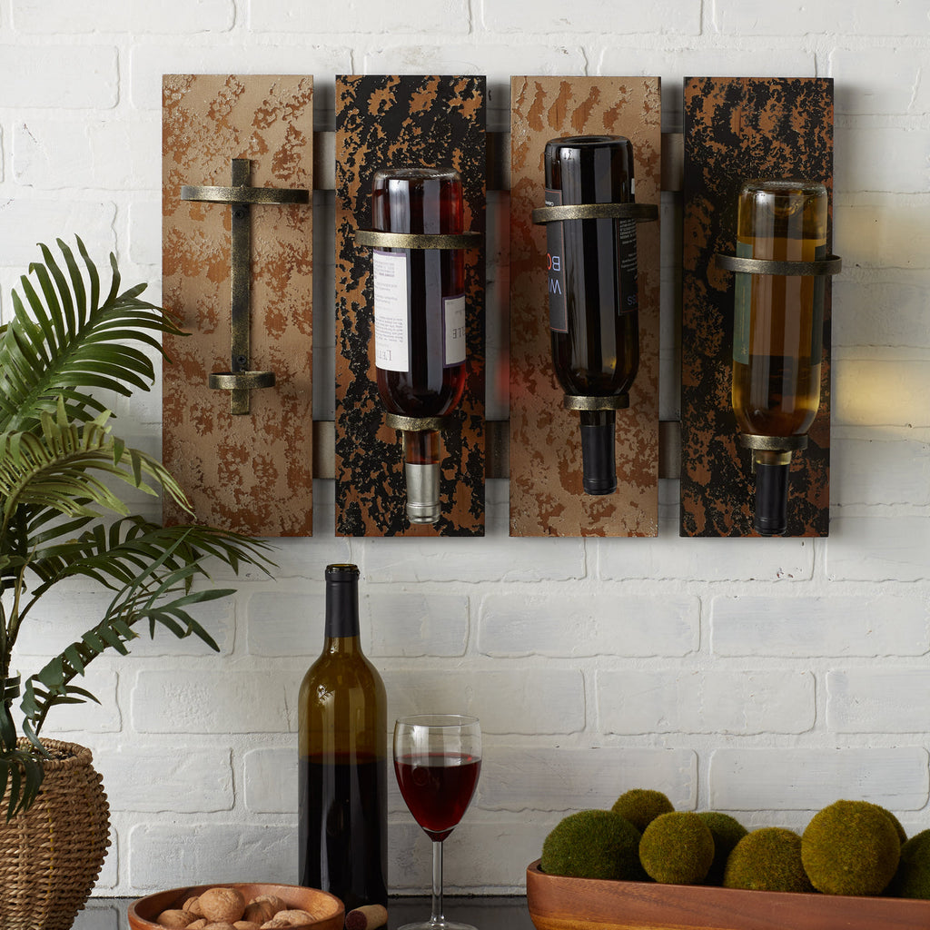 Rustic Wine Wall Rack – Distinctive Merchandise
