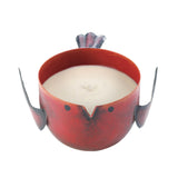 Red Apple Birdie Candle