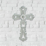 Scalloped White Cross