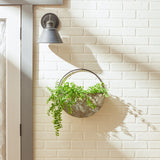 Round Galvanized Wall Planter