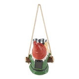 Hanging Binoculars Solar Gnome Figurine