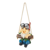 Hanging Binoculars Solar Gnome Figurine