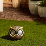 Large Solar Owl Figurine