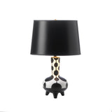 Dollop Black And White Table Lamp