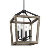 4 Light Lantern Adjustable Dimmable Square/Rectangle Chandelier - Distinctive Merchandise