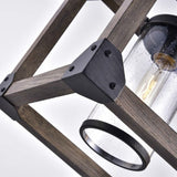 4 Light Adjustable Dimmable Rectangle Chandelier with Wrought Iron Accents - Distinctive Merchandise