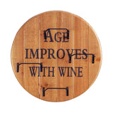 Aged Round Wine Wall Rack - Distinctive Merchandise