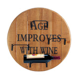 Aged Round Wine Wall Rack - Distinctive Merchandise