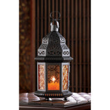 Amber Moroccan Candle Lantern - Distinctive Merchandise