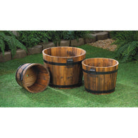 Apple Barrel Planter Trio - Distinctive Merchandise