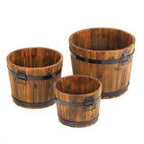 Apple Barrel Planter Trio - Distinctive Merchandise