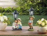 Apple Basket Solar Street Light Statue - Distinctive Merchandise